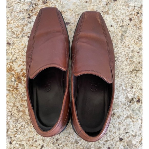 Ecco Johannesburg Slip-On Loafers Brown Leather, Men's 43 - Picture 6 of 8